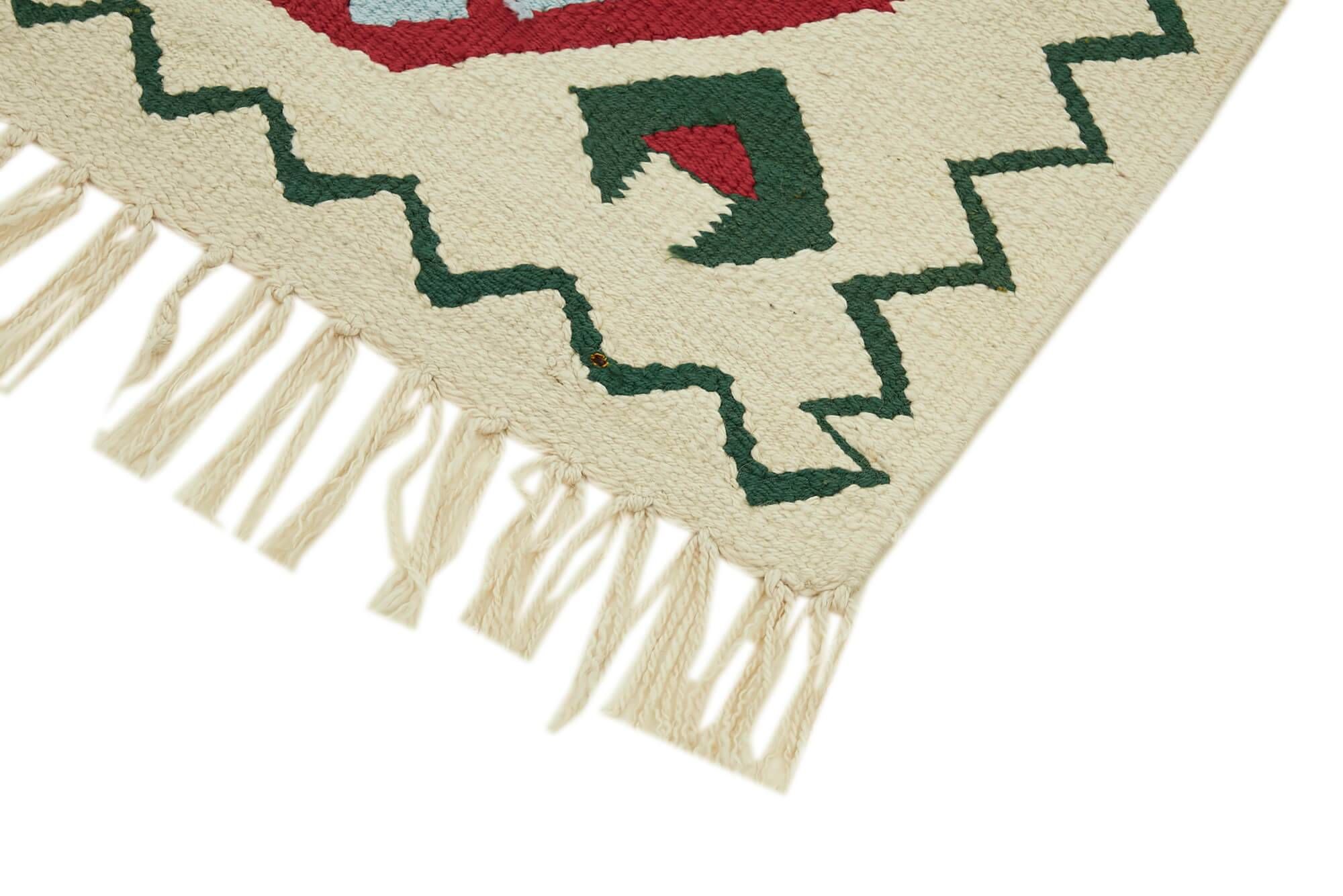 Turkish Handwoven Vintage Herki Kilim 85 cm x 375 cm