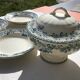 5 assiettes creuses Terre de Fer modèle Guadeloupe Debray bleu
