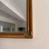 Antique Rectangular Carved Wooden Wall Mirror Louis XV XVI