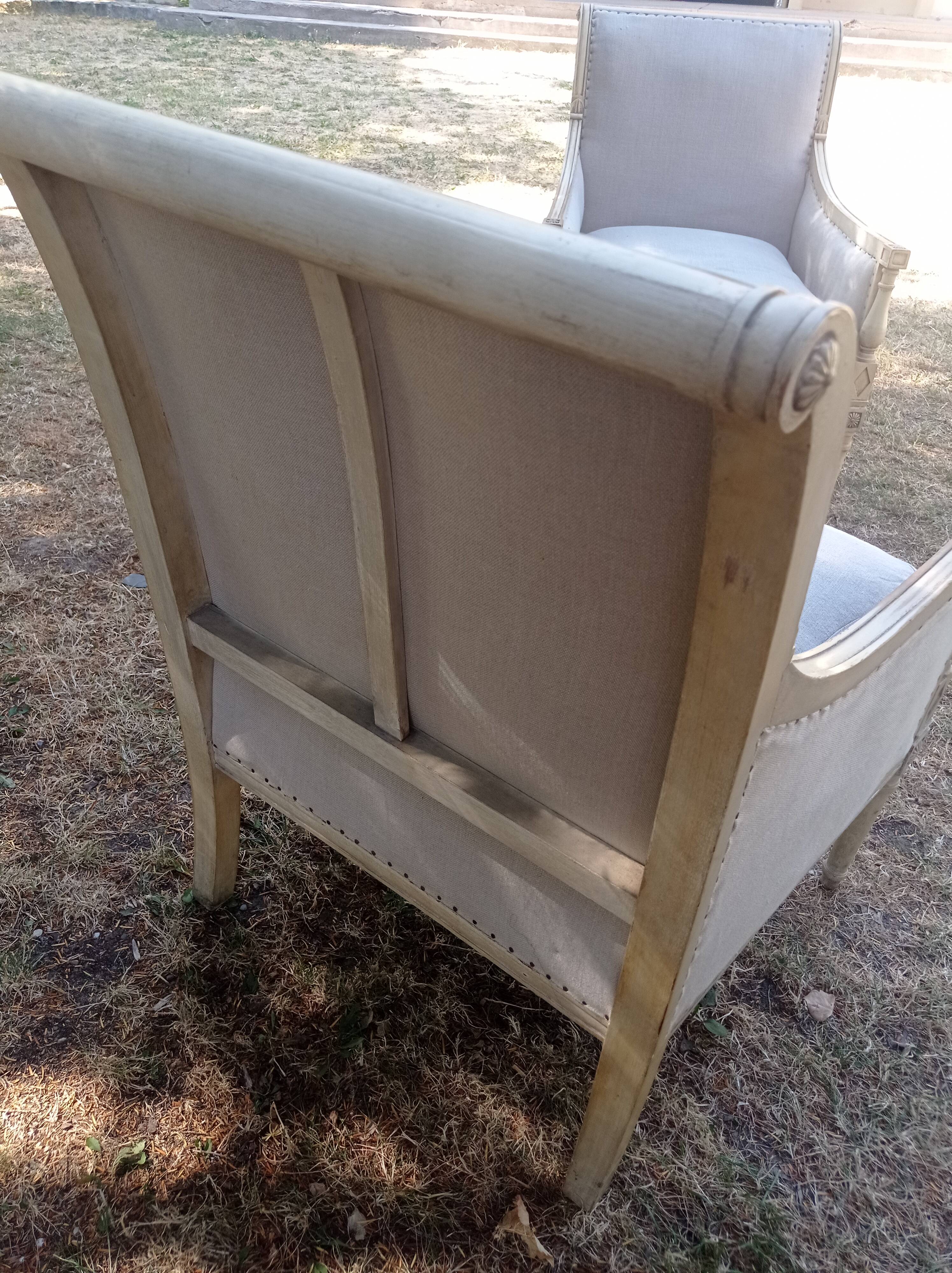 Pair of Directoire armchairs
