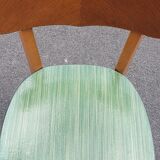 Set of 4 formica and wood chairs