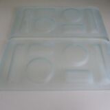 Plats de présentation en verre