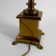 Important Tiffany-style lamp, bronze and stained glass – 20th century