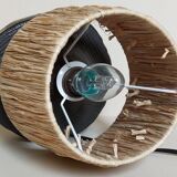 Brutalist free-form lamp in solid wood 60s