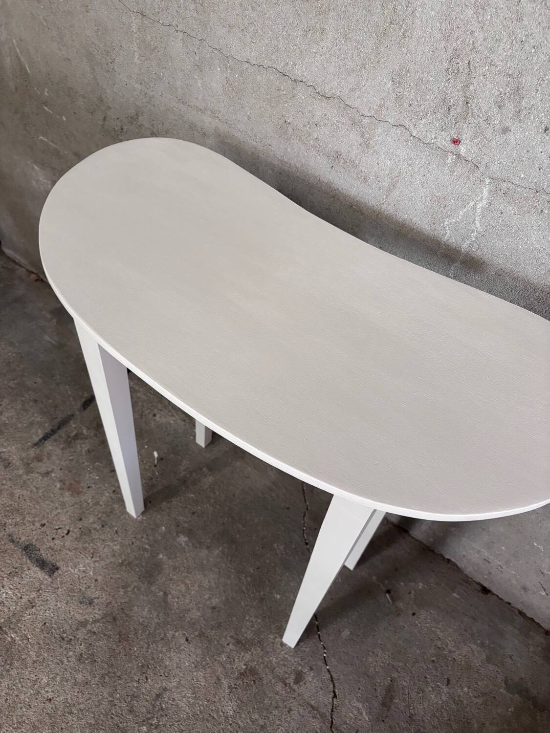 Charming white bean console