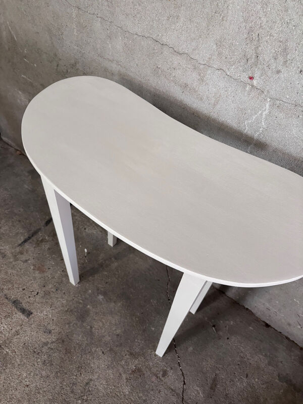 Ravissante console haricot blanc