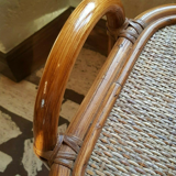 Wicker rattan magazine with tablet