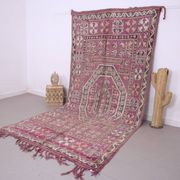 Large Vintage Moroccan Rug 178 x 362 cm - Berber Wool Rug - Handmade Rug