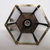 Lantern pendant light with beveled glasses