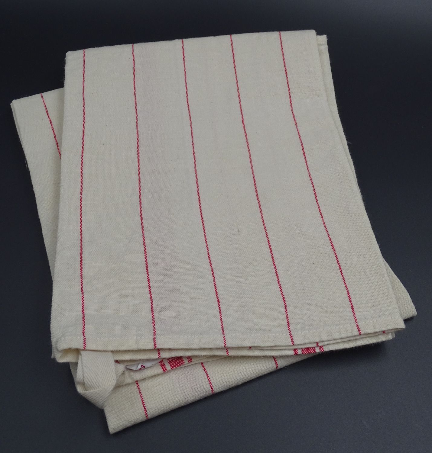 Lot of two old linen towels - Bragard Etiquette in Epinal - circa 1920-1930