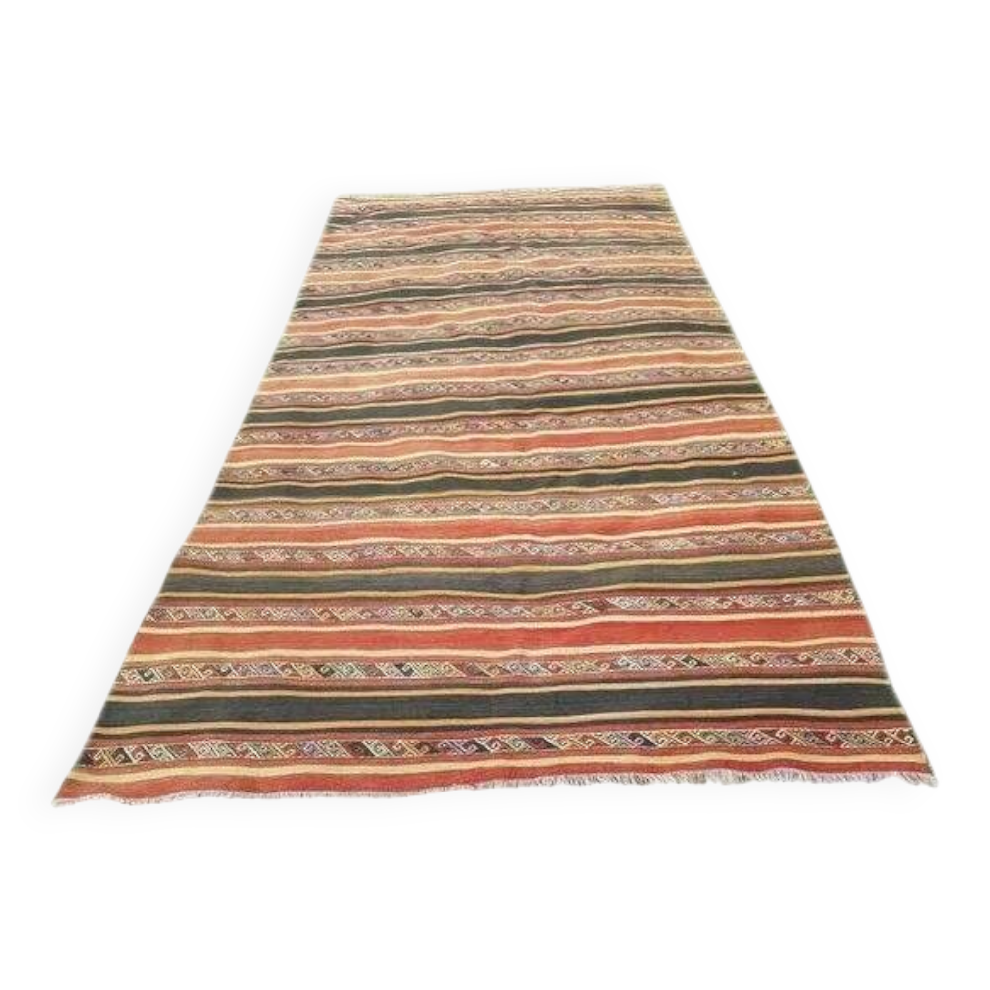 Vintage Turkish kilim handwoven 174x334 cm