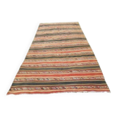 Vintage Turkish kilim handwoven 174x334 cm