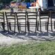 8 chaises paillées anciennes
