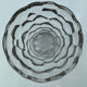 Glass vase or transparent crystal honeycomb art deco