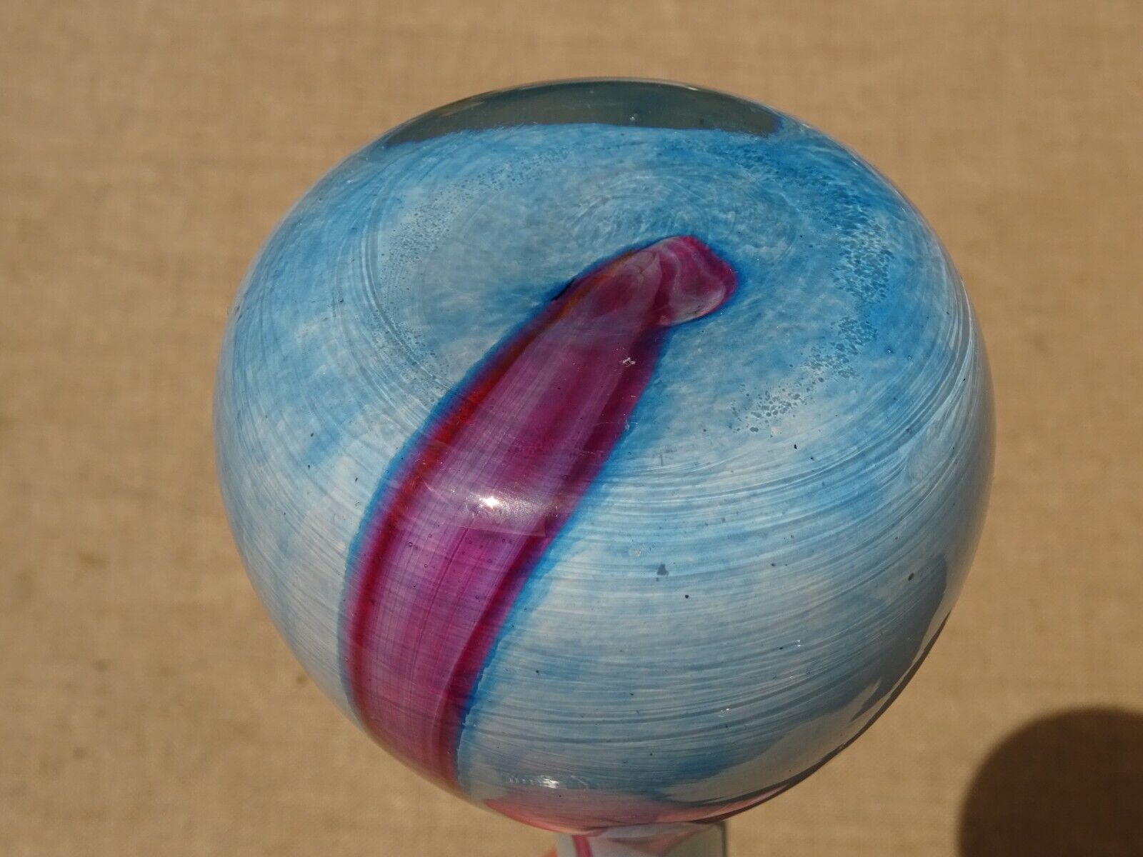 Vintage multilayer glass soliflore vase La Rochère