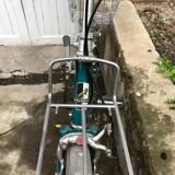 Vintage bike blue green woman brand Peugeot 70s