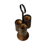Modernist wine rack, flower stand, bottle rack, Denmark 1970s.