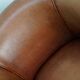 Vintage Dutch Leather Club Chairs, Set of 2