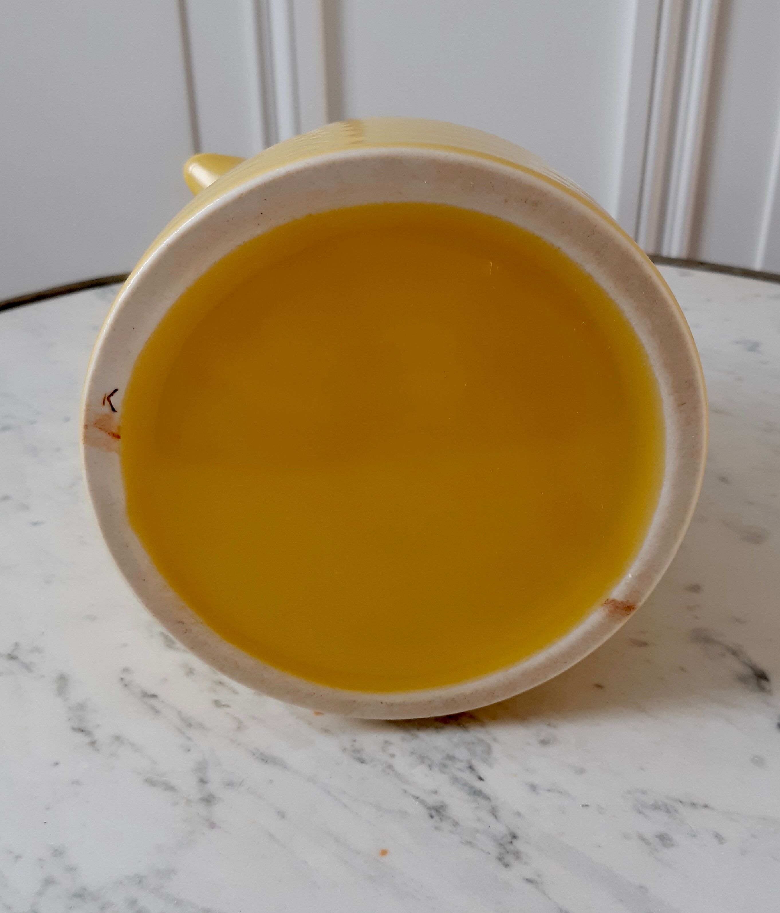 Vintage yellow pitcher
