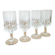 Set of 4 cut crystal water glasses Rosenthal Studio Linie Line