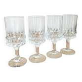 Lot de 4 verres à eau en cristal taillé Rosenthal Studio Linie Line