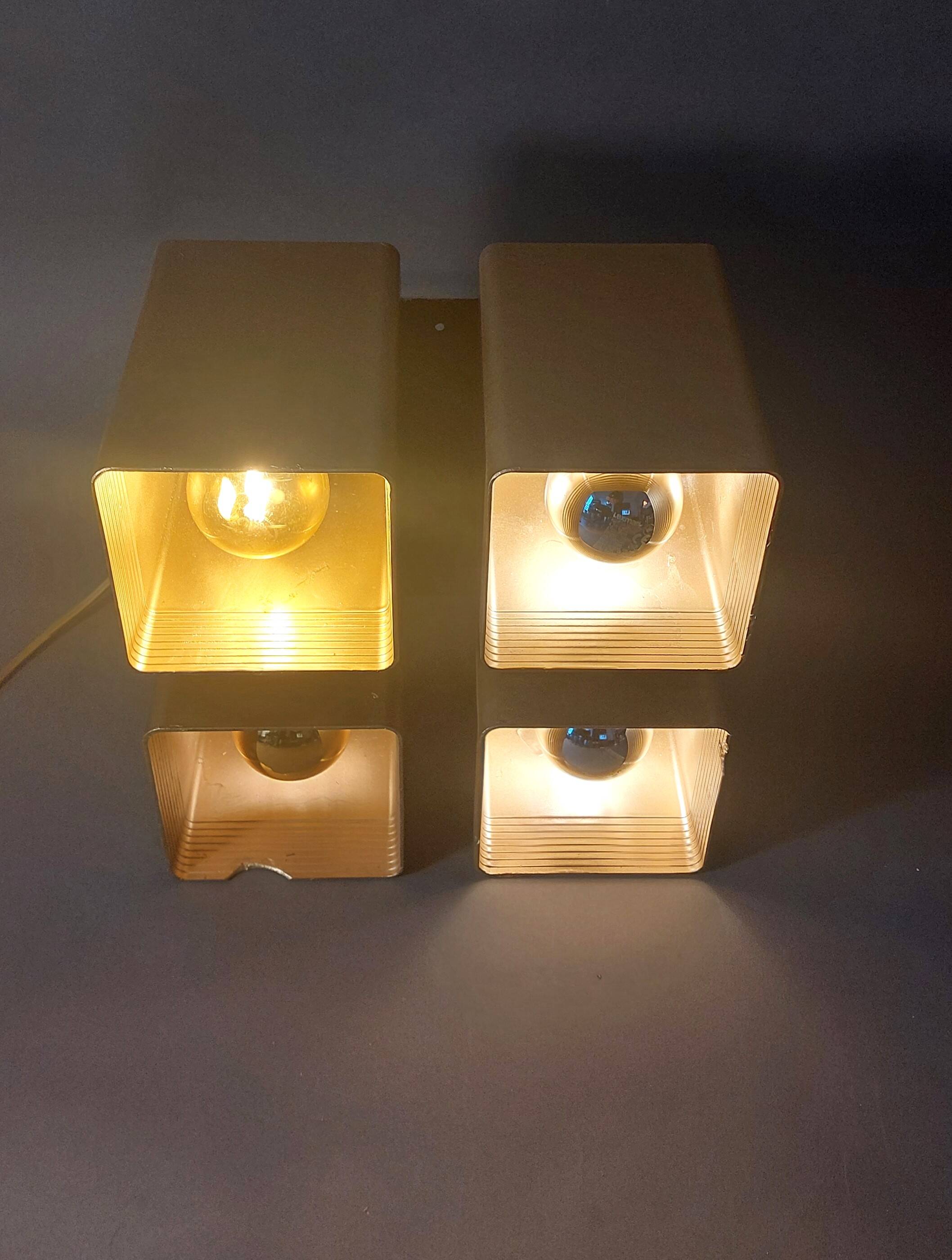 Raak 4-light pendant light, Viervoud model, Holland 1970.