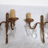 Pair of bronze sconces