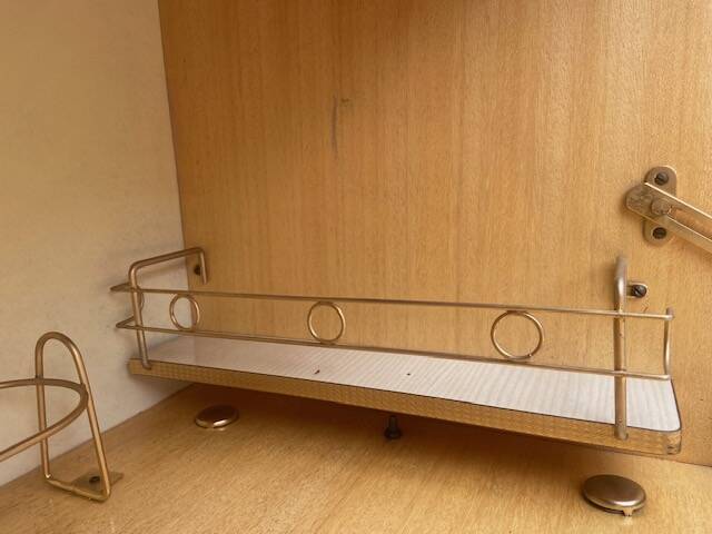 Vintage Formica bar cabinet