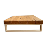 Solid oak coffee table