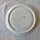 6 white Sarreguemines compartment plates