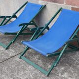 Pair of chaise longue