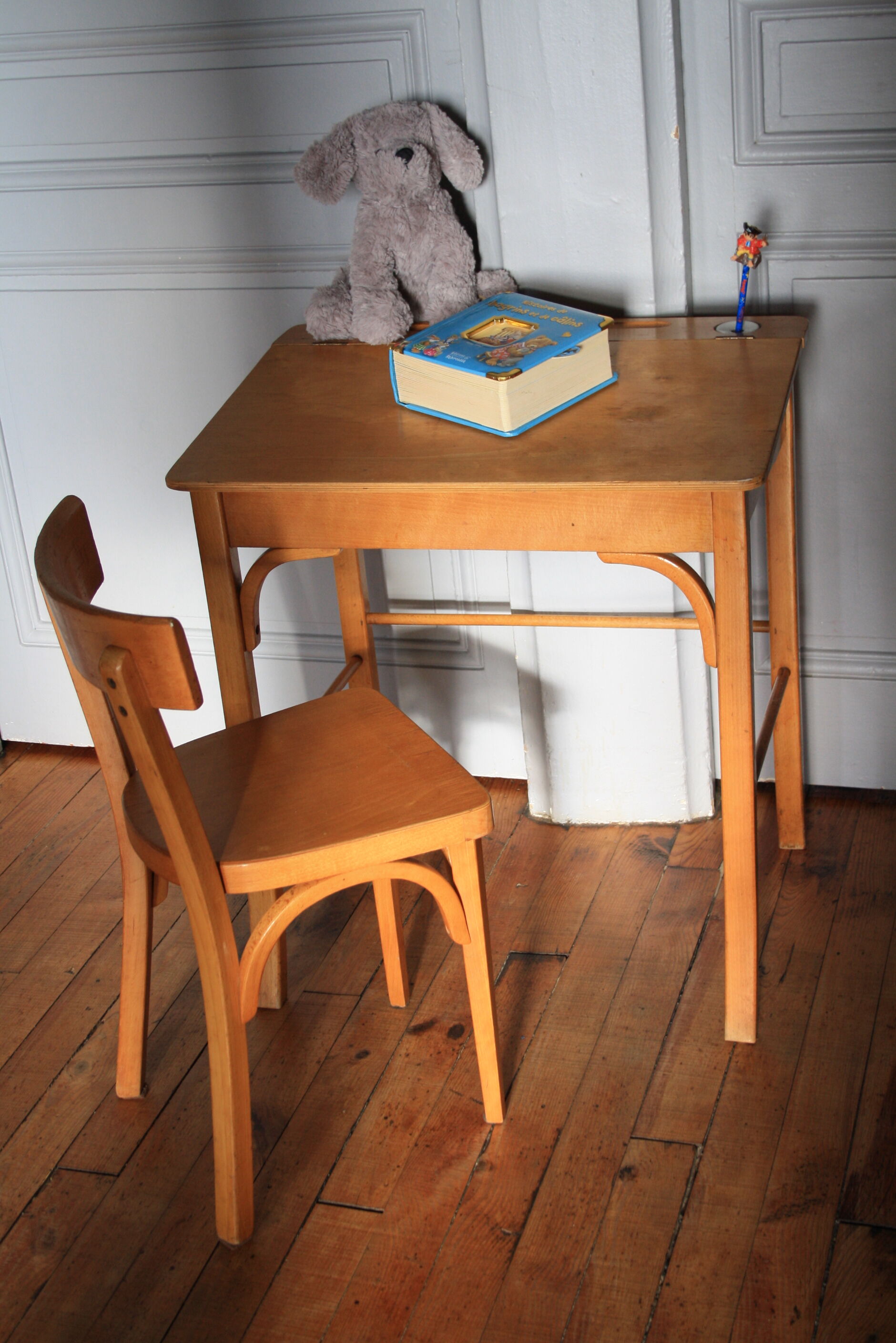 Bureau et chaise enfant Baumann bois