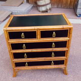 Rattan chest of drawers