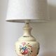LAMPE Céramique Base Bois VINTAGE