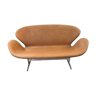 Swan sofa in leather design Arne Jacobsen edition Fritz Hansen