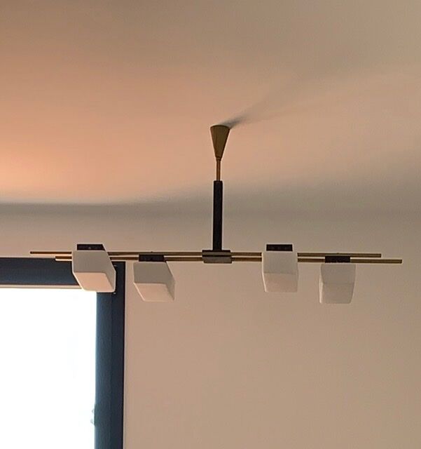 Hanging year 60 metal opaline