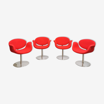 Ensemble de 4 chaises vintage 'little tulip' par Pierre Paulin Artifort