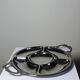 Large serving platter for hors d'oeuvres Jean Couzon in 18/10 stainless steel, 5 compartments.