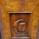 Pier Luigi Colli: Art Deco period sideboard in burl and carved wood