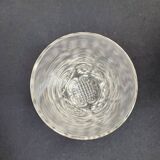 Verres moderne milieu de siècle cristal