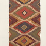 2 x 6 jute handwoven kilim runner rug, carpet runner.