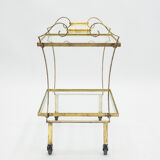 Wheeled service gilded iron glass Ramsay 1940