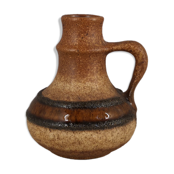 Vase soliflore français en grès émaillé, années 50