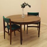 Round rosewood table, Danish design, 1960s, designer: Harry Østergaard, man