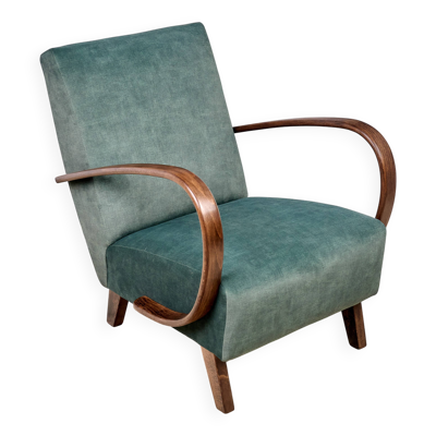 Fauteuil H 410 conçu par Jindrich Halabala, années 1940, Tchécoslovaquie