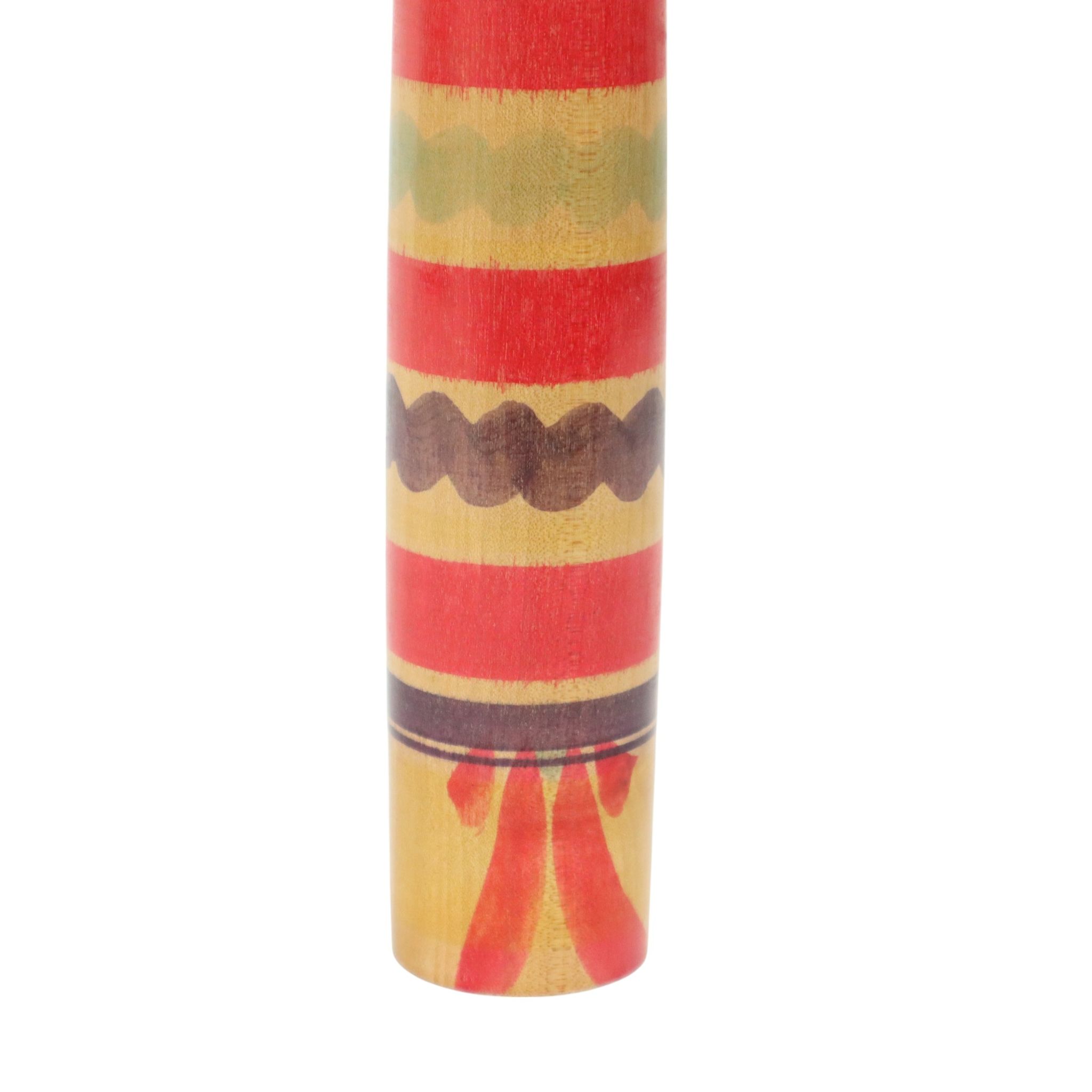 Large Kokeshi Doll XL Solid Wood Japan Showa Period 37cm