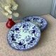 Creil & Montereau plates model Flora XIXth - Terre de fer
