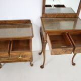 1920, antique makeup vanity with cabinet, Czechoslovakia