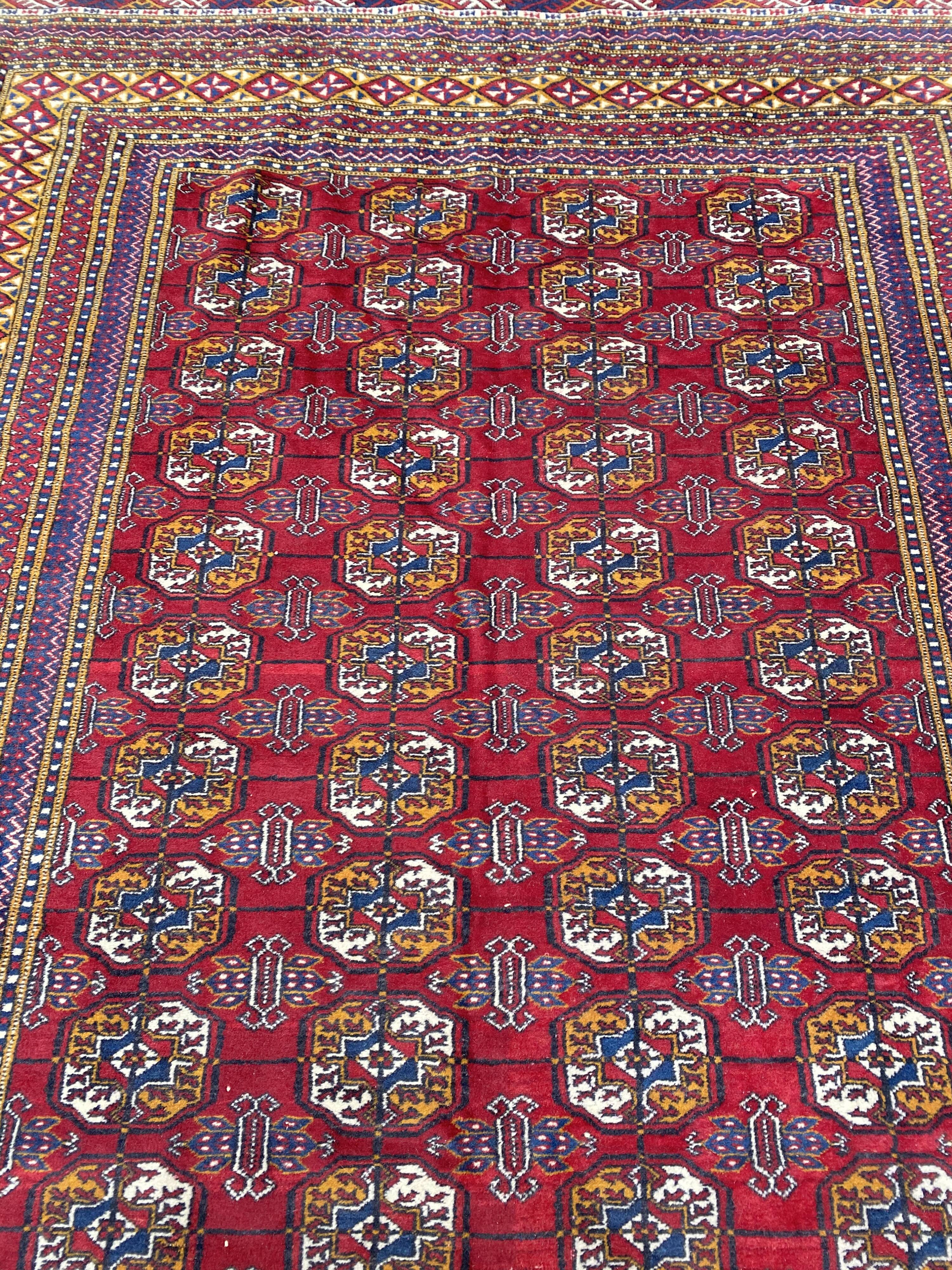 Handmade bukhara oriental carpet 270 x 160 cm