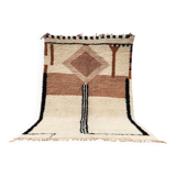 Large Beni Ouarain rug 300x206 cm – Thick wool – Geometric patterns